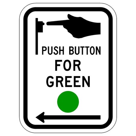 Sign Solutions Usa 12 in Height, 9 in Width, Aluminum, Vertical Rectangle DUS08HWT0912R10-4L